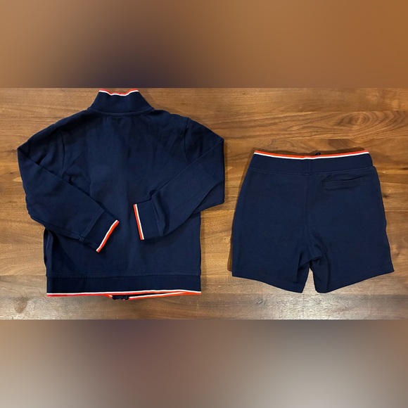 Janie And Jack Embroidered USA Jacket & Pique Short - Picture 3 of 8